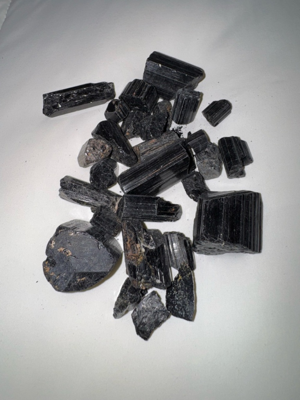 Raw Black Tourmaline Crystal Chunks